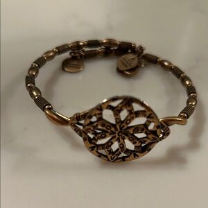 Elegant alex and ani Gold Bracelet with Intricate Design